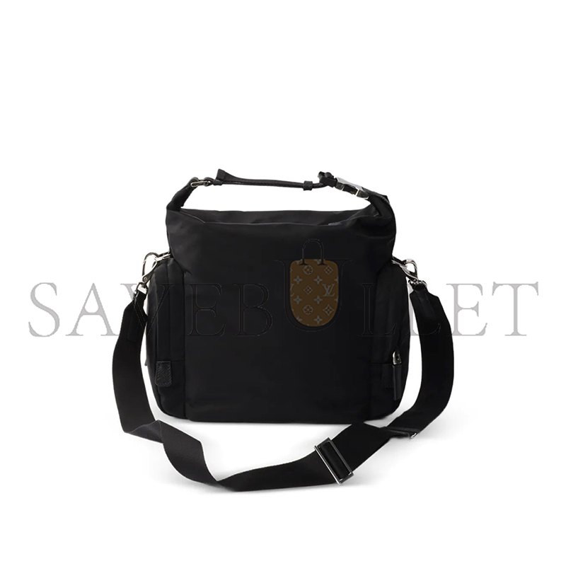 PRADA RE-NYLON AND SAFFIANO LEATHER SHOULDER BAG 2VH212 (25.5*20*12cm)